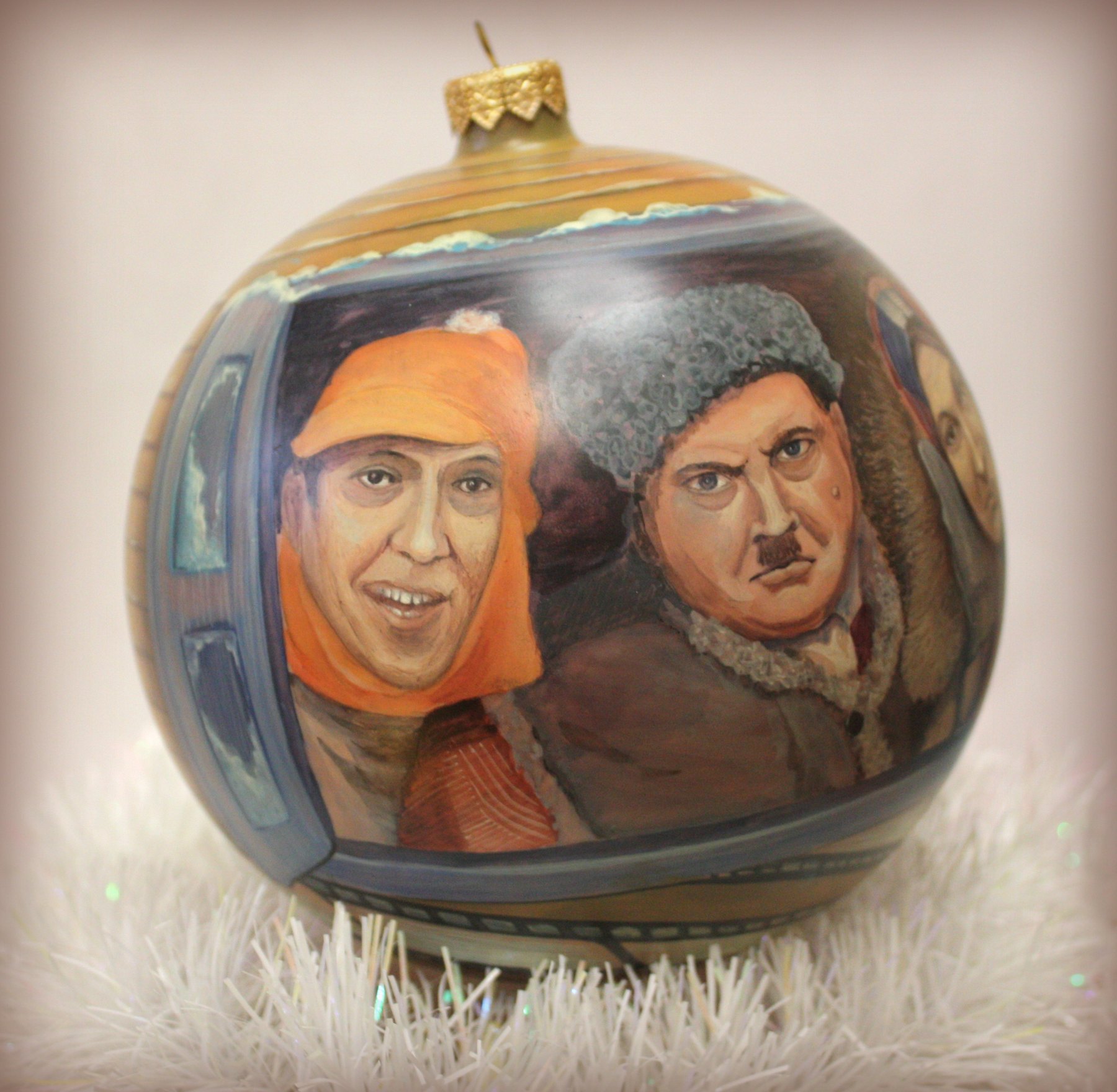 Авторский ёлочный шар №8